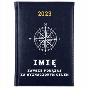 KALENDARZ Planer A5 2023 PODRÓŻNIKA Własne IMIĘ