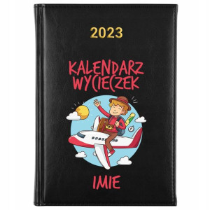 KALENDARZ Planer A5 2023 PODRÓŻNIKA Własne IMIĘ