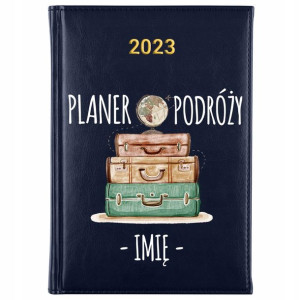 KALENDARZ Planer A5 2023 PODRÓŻNIKA Własne IMIĘ