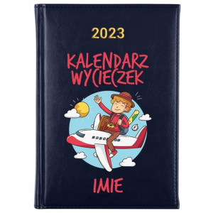 KALENDARZ Planer A5 2023 PODRÓŻNIKA Własne IMIĘ