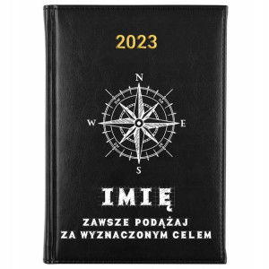 KALENDARZ Planer A5 2023 PODRÓŻNIKA Własne IMIĘ
