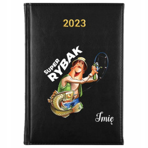 KALENDARZ Planer A5 2023 SUPER RYBAK Twoje IMIĘ