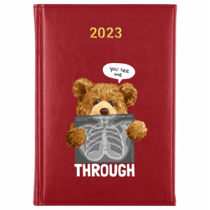 KALENDARZ Planer A5 2023 TEDDY BEAR Wiele Wzorów