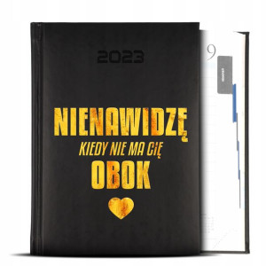 KALENDARZ Terminarz 2023 na WALENTYNKI Wzory GOLD