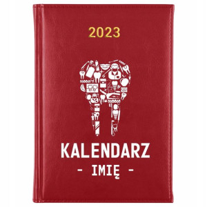 KALENDARZ Terminarz A5 2023 dla DENTYSTY Imię MiX