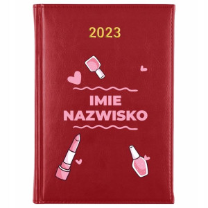 KALENDARZ Terminarz A5 2023 dla KOSMETYCZKI IMIĘ