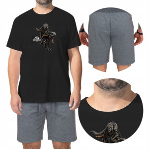 Piżama Męska + Spodenki Jurassic World Wzory - Xxl