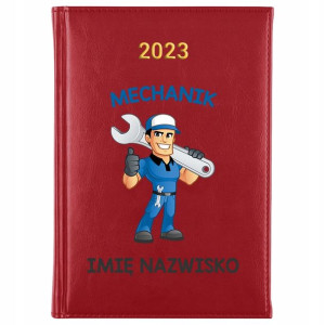 KALENDARZ Terminarz A5 2023 MECHANIK Własne IMIĘ