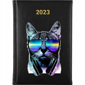 KALENDARZ Terminarz A5 2023 Music CAT Wiele WZORÓW