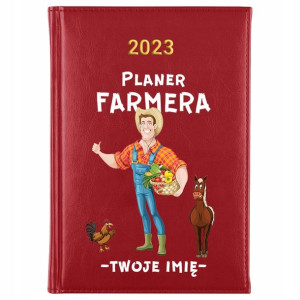 KALENDARZ Terminarz A5 2023 Planer FARMERA Imię