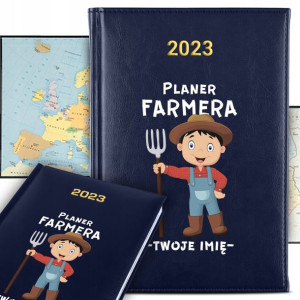 KALENDARZ Terminarz A5 2023 Planer FARMERA Imię