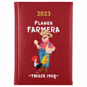 KALENDARZ Terminarz A5 2023 Planer FARMERA Imię
