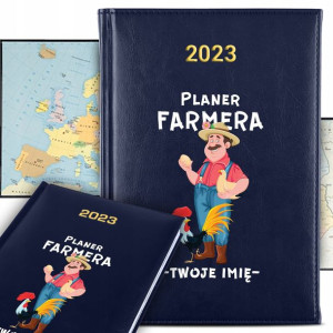 KALENDARZ Terminarz A5 2023 Planer FARMERA Imię