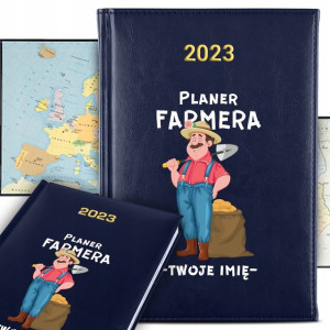 KALENDARZ Terminarz A5 2023 Planer FARMERA Imię