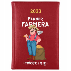 KALENDARZ Terminarz A5 2023 Planer FARMERA Imię