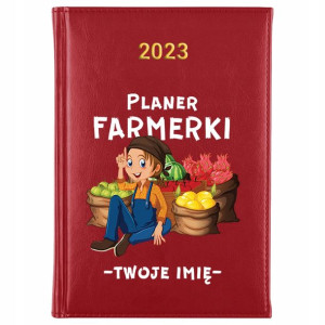 KALENDARZ Terminarz A5 2023 Planer FARMERA Imię