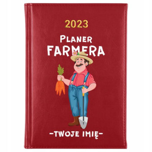 KALENDARZ Terminarz A5 2023 Planer FARMERA Imię