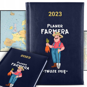 KALENDARZ Terminarz A5 2023 Planer FARMERA Imię
