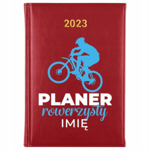 KALENDARZ Terminarz A5 2023 Planer Rowerzysty Imię
