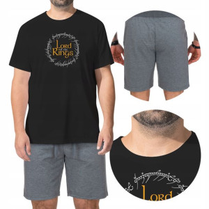 PIŻAMA Męska + SPODENKI Władca PIERŚCIENI MiX - XL