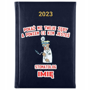 KALENDARZ Terminarz A5 2023 STOMATOLOGA Imię Wzory