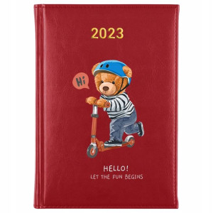 KALENDARZ Terminarz A5 2023 TEDDY BEAR MiX Wzory