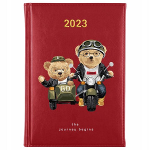 KALENDARZ Terminarz A5 2023 TEDDY BEAR MiX Wzory