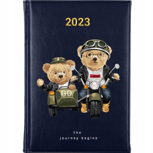 KALENDARZ Terminarz A5 2023 TEDDY BEAR MiX Wzory