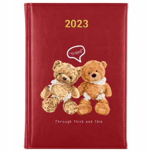 KALENDARZ Terminarz A5 2023 TEDDY BEAR MiX Wzory