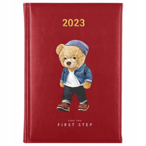 KALENDARZ Terminarz A5 2023 TEDDY BEAR MiX Wzory