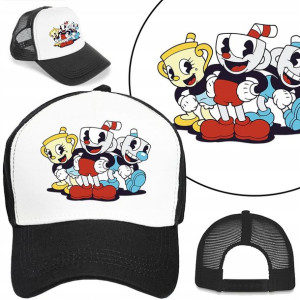 Modna CZAPKA z Daszkiem Bejsbolówka CUPHEAD Wzory