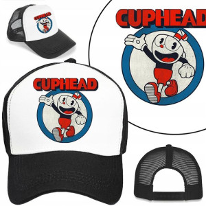 Modna CZAPKA z Daszkiem Bejsbolówka CUPHEAD Wzory