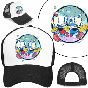 Modna CZAPKA z Daszkiem Bejsbolówka CUPHEAD Wzory