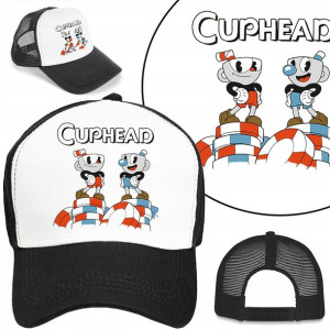 Modna CZAPKA z Daszkiem Bejsbolówka CUPHEAD Wzory