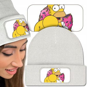 Ciepła CZAPKA Beanie SIMPSONOWIE Homer Różne WZORY