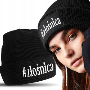 Ciepła CZAPKA Zimowa Dwuwarstwowa #ZŁOŚNICA Wzory