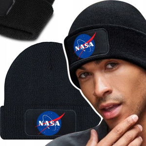 CZAPKA Zimowa Dwuwarstwowa NASA Wiele WZORÓW