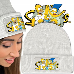 Wygodna CZAPKA Beanie SIMPSONOWIE Dużo WZORÓW MiX
