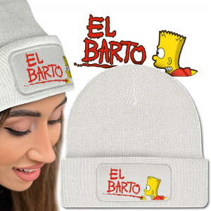 Wygodna CZAPKA Beanie SIMPSONOWIE EL BARTO Wzory