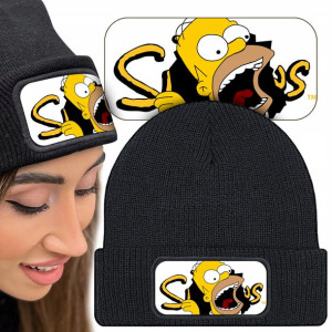 Wygodna CZAPKA Beanie SIMPSONOWIE Homer Wzory MIX