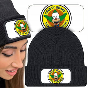 Wygodna CZAPKA Beanie SIMPSONOWIE Krusty BRAND MiX
