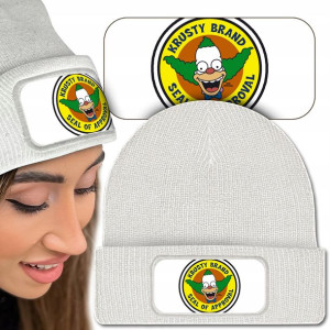 Wygodna CZAPKA Beanie SIMPSONOWIE Krusty BRAND MiX