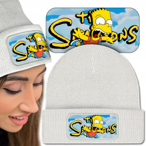 Wygodna CZAPKA Beanie THE SIMPSONS Bart WZORY MiX