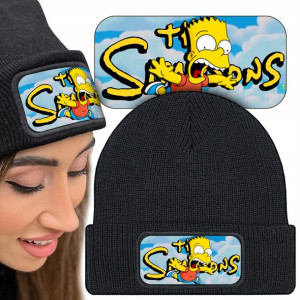 Wygodna CZAPKA Beanie THE SIMPSONS Bart WZORY MiX