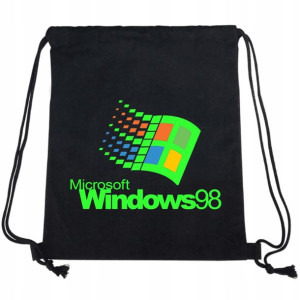 Plecak WOREK Bawełniany Dużo WZORÓW Retro WIndows
