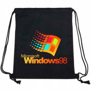 Plecak WOREK Bawełniany Dużo WZORÓW Retro WIndows