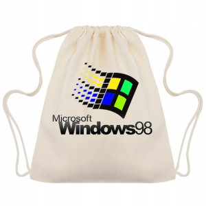 Plecak WOREK Bawełniany Eco RETRO WINDOWS Wzory
