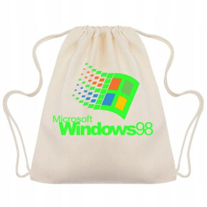 Plecak WOREK Bawełniany Eco RETRO WINDOWS Wzory