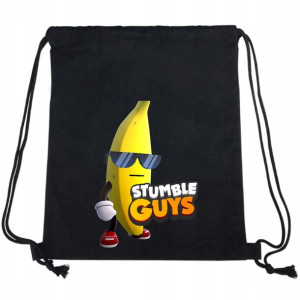 Plecak WOREK Czarny STUMBLE GUYS Wiele Wzorów MiX
