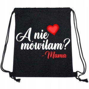 PLECAK Worek Zabawny Prezent dla MAMY Wiele WZORÓW